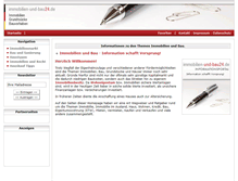 Tablet Screenshot of immobilien-und-bau24.de